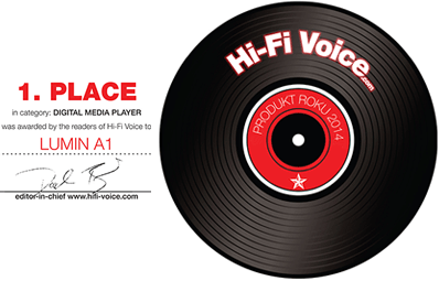 HiFi Voice LUMIN A1 Award