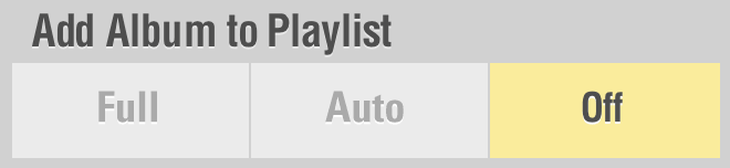 Add album to playlist
