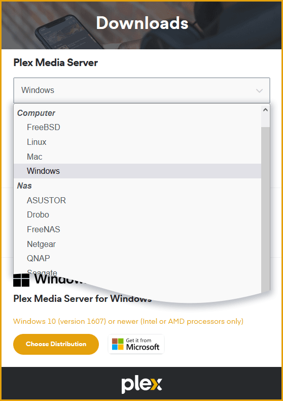 install Plex Media Server