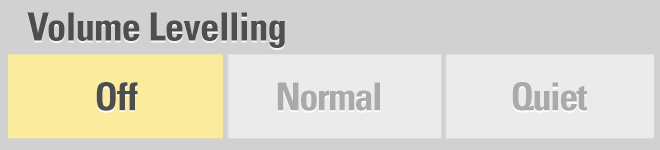 LUMIN Settings Volume Levelling